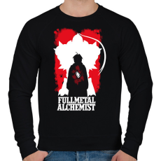 PRINTFASHION Fullmetal Alchemist - Férfi pulóver - Fekete