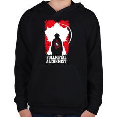 PRINTFASHION Fullmetal Alchemist - Gyerek kapucnis pulóver - Fekete