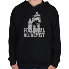 PRINTFASHION Fullmetal Alchemist - Gyerek kapucnis pulóver - Fekete gyerek pulóver, kardigán