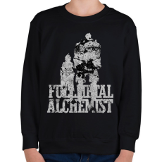 PRINTFASHION Fullmetal Alchemist - Gyerek pulóver - Fekete