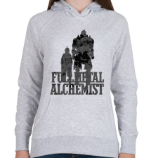 PRINTFASHION Fullmetal Alchemist - Női kapucnis pulóver - Sport szürke női pulóver, kardigán