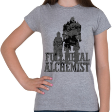 PRINTFASHION Fullmetal Alchemist - Női póló - Sport szürke