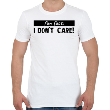 PRINTFASHION Fun fact - Férfi póló - Fehér férfi póló