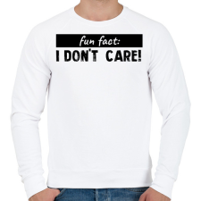 PRINTFASHION Fun fact - Férfi pulóver - Fehér férfi pulóver, kardigán