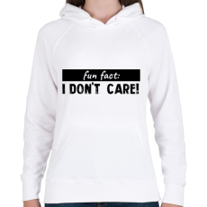 PRINTFASHION Fun fact - Női kapucnis pulóver - Fehér