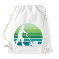 PRINTFASHION Fűnyírás - Sportzsák, Tornazsák - Fehér tornazsák
