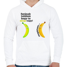PRINTFASHION furának találom... - Férfi kapucnis pulóver - Fehér férfi pulóver, kardigán