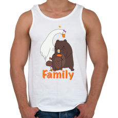 PRINTFASHION Furcsa kis család - Férfi atléta - Fehér