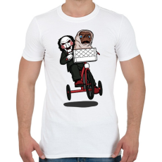 PRINTFASHION Fűrész & ET - Férfi póló - Fehér