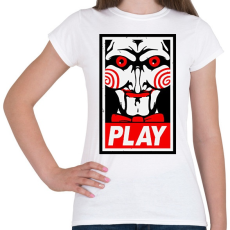 PRINTFASHION Fűrész play - Női póló - Fehér