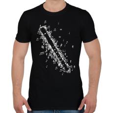 PRINTFASHION Furulya - Férfi póló - Fekete