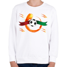 PRINTFASHION Futball - Gyerek pulóver - Fehér gyerek pulóver, kardigán