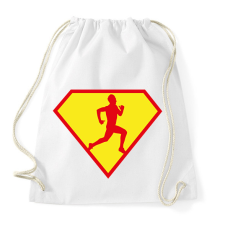 PRINTFASHION Futó hős - Sportzsák, Tornazsák - Fehér tornazsák