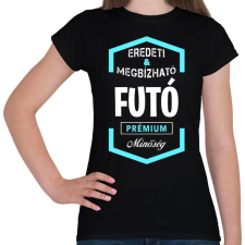 PRINTFASHION Futó prémium minőség - Női póló - Fekete női póló
