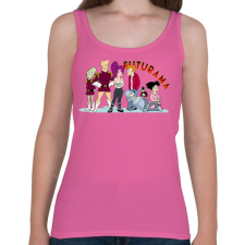 PRINTFASHION Futurama - Női atléta - Rózsaszín női trikó