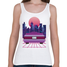 PRINTFASHION Future car - Női atléta - Fehér