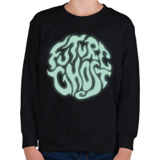 PRINTFASHION Future Ghost - Gyerek pulóver - Fekete