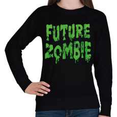 PRINTFASHION Future Zombie - Női pulóver - Fekete