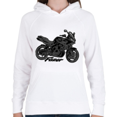 PRINTFASHION fz6 - Női kapucnis pulóver - Fehér