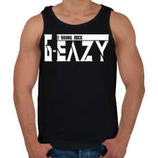 PRINTFASHION G-eazy I wanna rock - Férfi atléta - Fekete