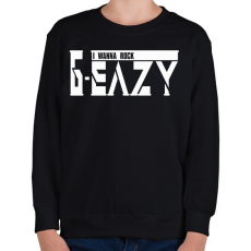 PRINTFASHION G-eazy I wanna rock - Gyerek pulóver - Fekete