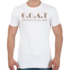 PRINTFASHION G.O.A.T - Férfi póló - Fehér