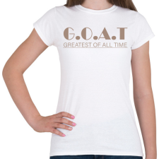 PRINTFASHION G.O.A.T - Női póló - Fehér női póló