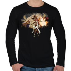 PRINTFASHION Gaara - Férfi hosszú ujjú póló - Fekete