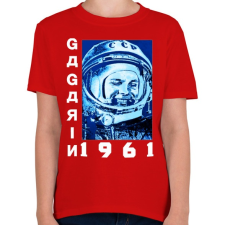 PRINTFASHION Gagarin 1961 - Gyerek póló - Piros gyerek póló