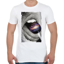 PRINTFASHION Galaktikus íz - Férfi póló - Fehér férfi póló