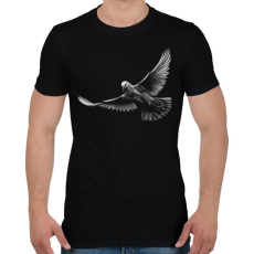 PRINTFASHION Galamb portré - Férfi póló - Fekete