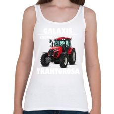 PRINTFASHION Galaxis legjobb traktorosa - Női atléta - Fehér