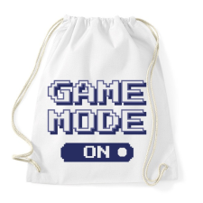 PRINTFASHION Game mode on - Sportzsák, Tornazsák - Fehér tornazsák