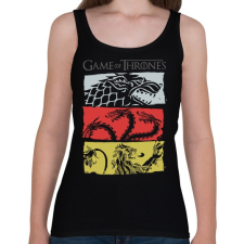 PRINTFASHION Game of Thrones - Női atléta - Fekete női trikó