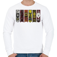 PRINTFASHION Game of Thrones Season - Férfi pulóver - Fehér férfi pulóver, kardigán