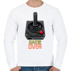 PRINTFASHION GAME OVER 2 - Férfi pulóver - Fehér