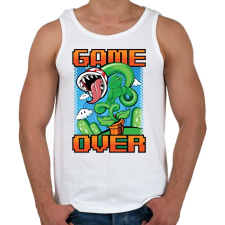 PRINTFASHION Game over - Férfi atléta - Fehér atléta, trikó