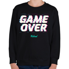 PRINTFASHION GAME OVER - Gyerek pulóver - Fekete