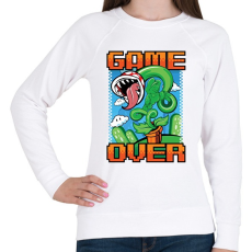 PRINTFASHION Game over - Női pulóver - Fehér
