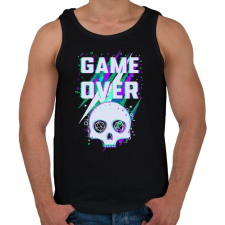 PRINTFASHION Game Over (sötét) - Férfi atléta - Fekete atléta, trikó