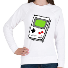 PRINTFASHION GameBoy - Női pulóver - Fehér