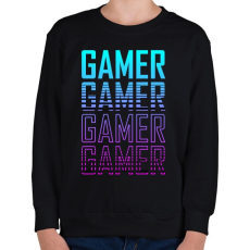 PRINTFASHION Gamer 1 - Gyerek pulóver - Fekete