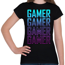 PRINTFASHION Gamer 1 - Női póló - Fekete női póló