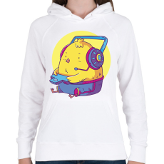 PRINTFASHION Gamer csirke - Női kapucnis pulóver - Fehér