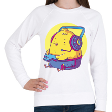 PRINTFASHION Gamer csirke - Női pulóver - Fehér női pulóver, kardigán