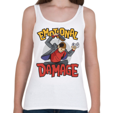 PRINTFASHION Gamer dühkitörés érzelmi károsult - Női atléta - Fehér
