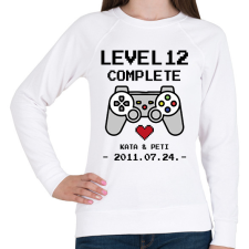 PRINTFASHION Gamer évforduló - Női pulóver - Fehér női pulóver, kardigán