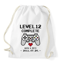 PRINTFASHION Gamer évforduló - Sportzsák, Tornazsák - Fehér tornazsák