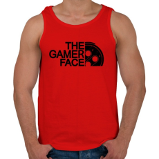 PRINTFASHION Gamer Face - Férfi atléta - Piros