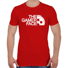 PRINTFASHION Gamer Face - Férfi póló - Piros férfi póló